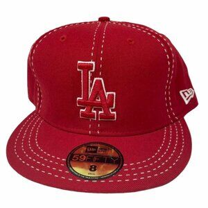 59Fifty LA Dodgers Hat Red (8) New